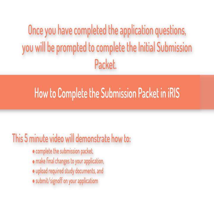 Default preview image for How to Complete the Submission Packet video.