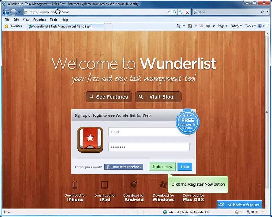 Default preview image for Wunderlist.flv video.