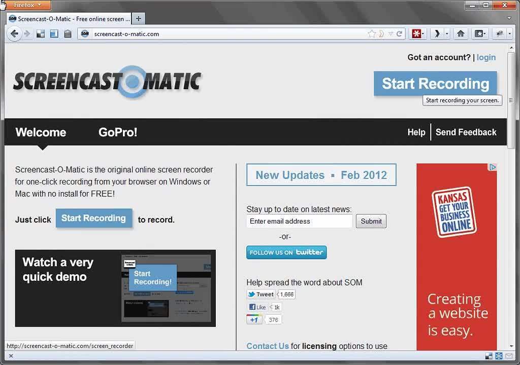 Default preview image for Screencast-o-Matic: Demonstration video.