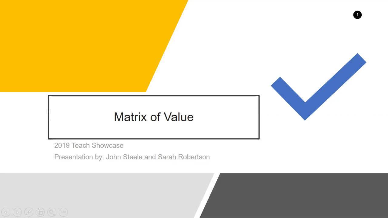 Default preview image for Matrix of Value_Steele and Robertson.mp4 video.