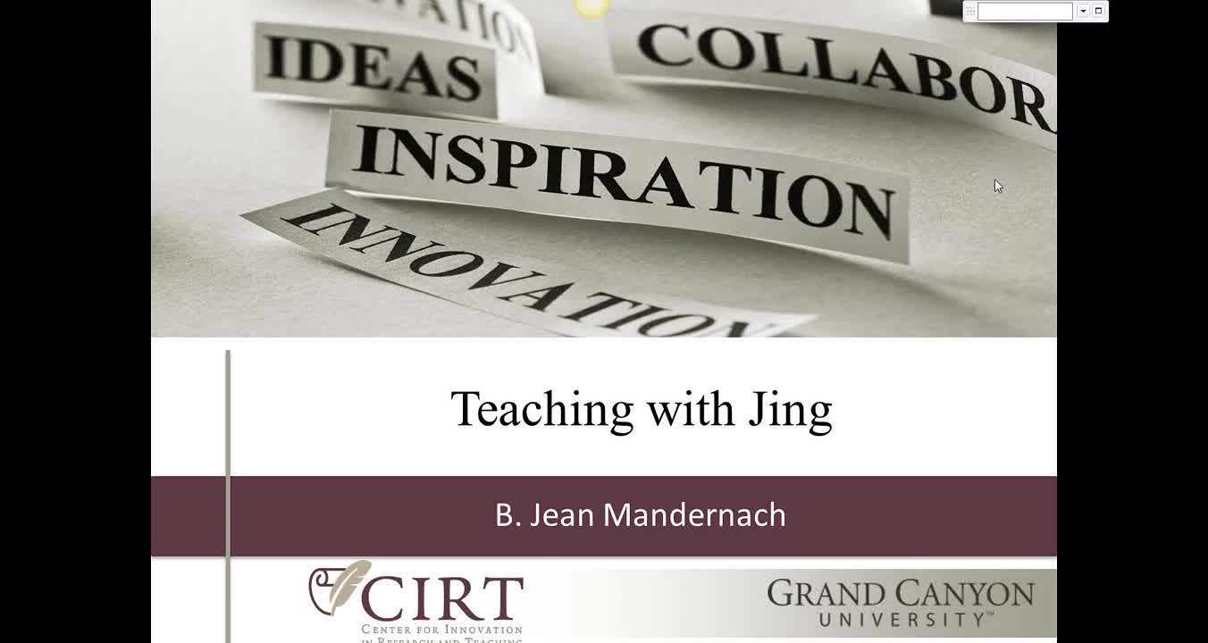 Default preview image for Teaching with Jing 11-15-2011 video.