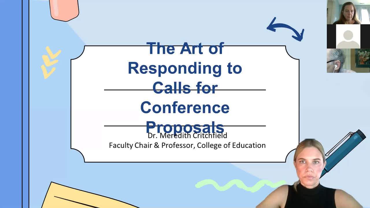Default preview image for The Art of Responding to Calls for Proposals video.