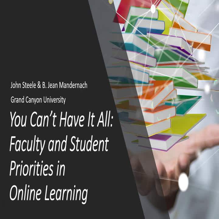 Default preview image for You Can't Have It All - Faculty and Student Priorities in the Online Classroom.mp4 video.