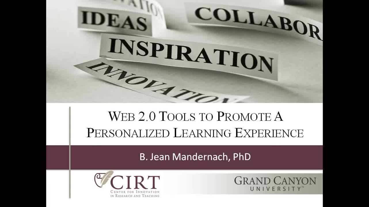 Default preview image for Web 2.0 Tools to Promote a Personalized Learning Experience in the Online Classroom video.